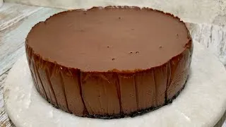 Thumbnail: EASY Baked Chocolate Cheesecake | NO Cream Cheese Cheesecake Recipe
