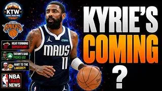 Thumbnail: KYRIE TO KNICKS?! HART TRADE BOMBSHELL & TATUM'S DAD PICKS US! Knicks Trade News Today