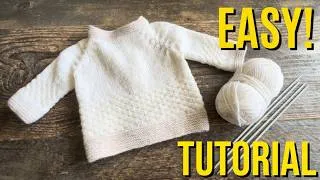 Thumbnail: The Perfect Baby Gift: Little Flower Cardigan Tutorial 👶🌸
