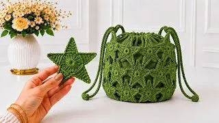 Thumbnail: ⭐ Don’t Miss This Crochet Star Bag! It’s Absolutely Stunning!