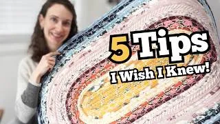 Thumbnail: I Sewed My First Jelly Roll Rug — 5 Tips I Wish I Knew Before Starting!