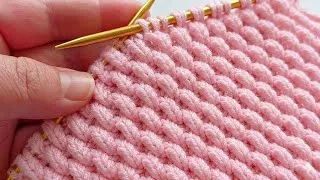 Thumbnail: Wow! *＊✿❀❀✿＊* The Easiest and Fastest Knitting Stitch Ever! So Beautiful!