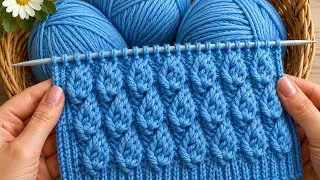 Thumbnail: Wow! *＊✿❀❀✿＊* The Easiest and Fastest Knitting Stitch Ever! So Beautiful!