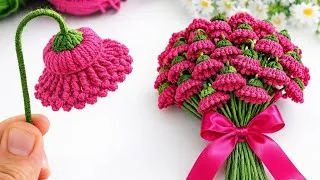 Thumbnail: Crochet Flower Bouquet Everyone Wants! 🌸 Easy Bell Flower Pattern Step by Step