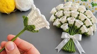 Thumbnail: I Turned Simple Yarn Into the Most Beautiful Crochet Flower Bouquet! 🌸 | Easy Crochet Tutorial