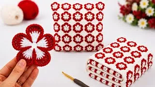 Thumbnail: 🔥 WOW! Turn One Crochet Flower Into a Stunning Blanket & Pillow | Easy Granny Square Tutorial