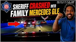 Thumbnail: Perfect Chase | Corvette C6 ZO6 F***S UP Arkansas Sheriff so bad he CRASHED into FAMILY Mercedes!