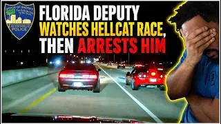 Thumbnail: Hellcat Challenger F***S UP BAD | Florida Sheriff WATCHES Hellcat STREET RACE, then ARRESTS HIM!