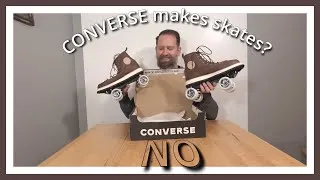 Thumbnail: Chocolate Leather Chuck Taylor Roller Skates.  Ya dig?