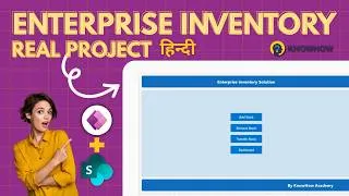 Thumbnail: Power Apps Inventory Management System with Barcode Scanner | Full Project Tutorial (Hindi)