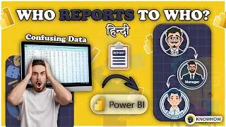 Thumbnail: Power BI Hierarchy Dashboard Tutorial in Hindi | Employee Performance & Revenue Tracking