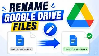 Thumbnail: How to Rename Files in Google Drive | Change File Names Easily