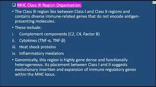Thumbnail: Genomic organization of MHC genes in vertebrates (Uni4) #immunology #youtubevedio