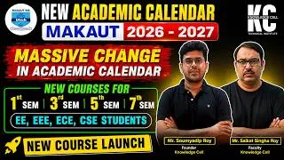 Thumbnail: MAJOR UPDATE | Massive Change in CA | MAKAUT New Academic Calendar 2026 - 2027 | New Course Launch