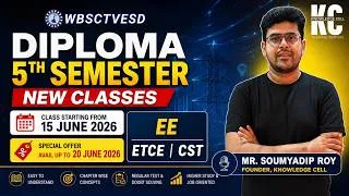 Thumbnail: DIPLOMA NEW CLASSES | Diploma 3rd Year 5th Sem | EE - ETCE - CST | Admission Open | Hurry Up.