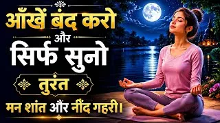 Thumbnail: बस सुनते रहिए… नींद अपने आप आने लगेगी 🌙 | Deep Sleep Meditation Hindi | योगनिद्रा
