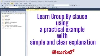 Thumbnail: SQL Beginners Tutorial Part6: Group By with an example & How to use Alias (AS) in queries