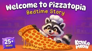 Thumbnail: Bedtime Story for Kids ⏳ 25 Min 🍕 Welcome to Pizzatopia 🍕
