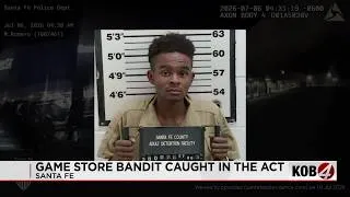Thumbnail: Santa Fe police arrest Albuquerque man for game store burglary, stolen car