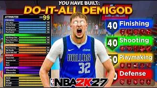 Thumbnail: This 6'10 DEMIGOD Build will be UNGUARDABLE in NBA 2K27 | Best Build NBA 2K27