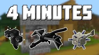 Thumbnail: Minecraft All Bosses Speedrun in 4 Minutes (Perfect Luck)