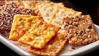 Thumbnail: Homemade CHEESE CRACKERS So CRISPY They Disappear in Seconds! No Flour High Protein