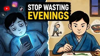 Thumbnail: 5 Things To Do Instead Of Wasting Your Evenings | Japanese Philosophy