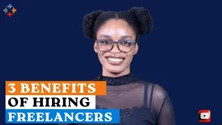 Thumbnail: 3 Benefits of hiring freelancers. @jaethebrandstrategist