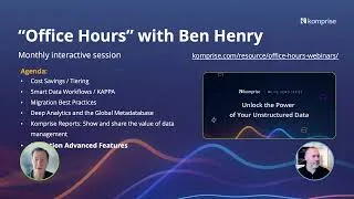 Thumbnail: Komprise Best Practices: Analytics-Driven Unstructured Data Migration: Advanced Features