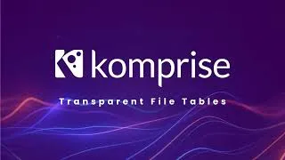 Thumbnail: Komprise Transparent File Tables Deliver the Right Unstructured Data to the Data Lakehouse