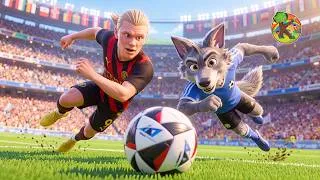 Thumbnail: The Big Bad Wolf’s Incredible Bicycle Kick! Will He Score? ⚽🔥 | 3D Animation |  KONDOSAN