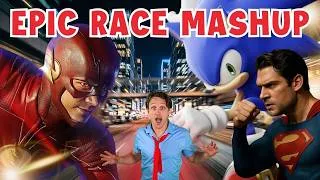Thumbnail: Who’s the Fastest? Sonic vs Flash vs Superman (EPIC RACE)