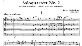 Thumbnail: Franz Anton Hoffmeister - "Soloquartett No.2" for Solo-Double Bass, Violin, Viola and Cello