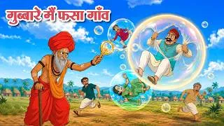 Thumbnail: गुब्बारे मैं फसा गाँव | The Magical Bubble of Greed | Hindi Animated Drama | Koo Koo TV