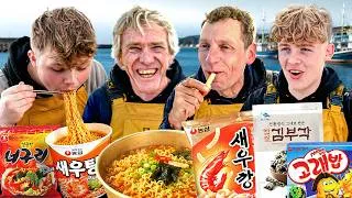 Thumbnail: Can British Fishermen Handle Korean Seafood Snacks?!