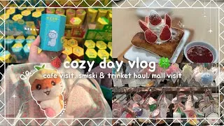 Thumbnail: daily vlog ep.3 ☘️ cafe visit, smiski & trinket haul, realistic day etc..