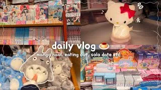 Thumbnail: daily vlog of an introvert teen 🍮 solo date, manga & lamp haul, eating out + more !