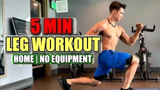 Thumbnail: 5 MIN LEGS & GLUTES HIIT BURNER 🔥 (No Equipment Workout)