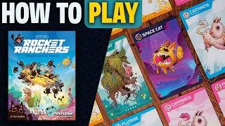 Thumbnail: Rocket Ranchers | How to Play | Learn to Play in 6 Minutes! | Clingy Space Cats!