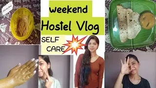 Thumbnail: Day in my life in hostel💥 self care vlog😍 |weekend vlog #hostelvlog #hostellife #selfcareinhostel