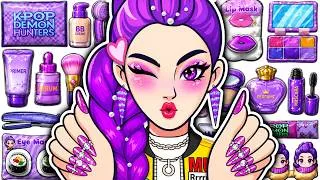 Thumbnail: 🌸Paper DIY🌸 Rumi Colorful Nails Art Makeover Glow Up Skincare + Makeup💄Couple Rumi x Jinu