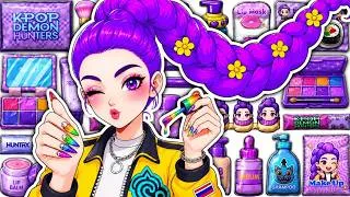 Thumbnail: 💋Paper DIY 💋 Rumi Doing Makeup Glow Up Skincare + Nails Art Makeover 💅 Couple Rumi x Jinu Family