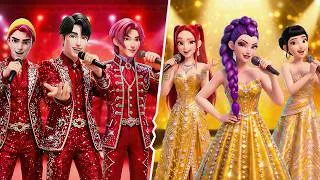 Thumbnail: Golden Huntrix vs Ruby Saja Boys – What Happens If They Swap Lives? | KPOP Demon Hunter