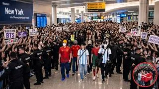 Thumbnail: JUST FINISHED A CONCERT! Jin & BTS Fly Straight to New York, Ready to Rock the 2026 World Cup Final
