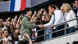 Thumbnail: Jungkook and the French President wowed millions of fans at the BTS concert in Paris!