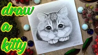 Thumbnail: Draw a cute kitten with graphite pencils