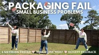 Thumbnail: how I FIXED my packaging 📦 Small Business Experiment