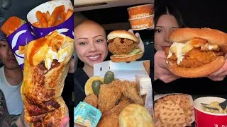 Thumbnail: TIKTOK Mukbang Compilation | Taco Bell, Popeyes, Shake Shack, Chick-fil-A & More! 🌮🍗🍔🐔