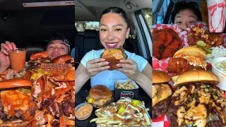 Thumbnail: TIKTOK Mukbang Compilation | Five Guys, Shake Shack, In-N-Out, Burger King & More! 🍔🔥🍟