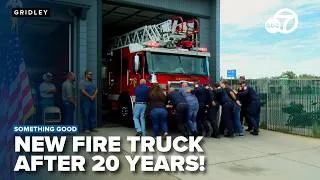 Thumbnail: Fire Station replaces 20-year-old rig with 107-foot ladder truck